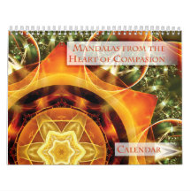 Mandalas du calendrier du coeur de la compassion