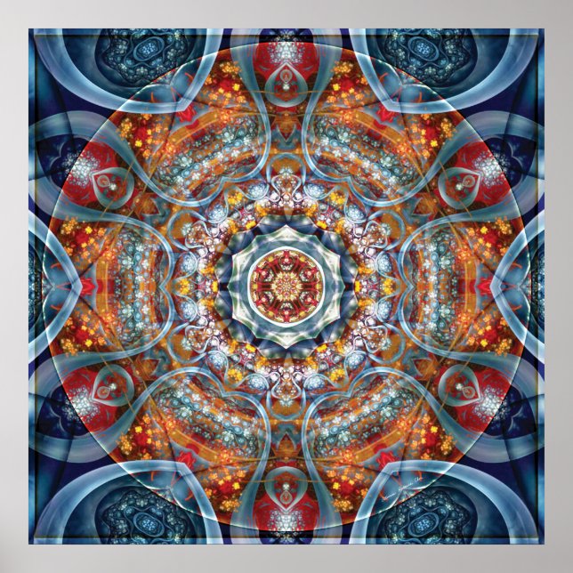 Mandalas du Coeur de la Liberté 25 Poster (Devant)