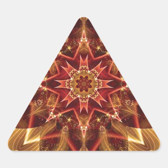 Mandalas from the Heart of Change 15, Gift Items Triangle Sticker