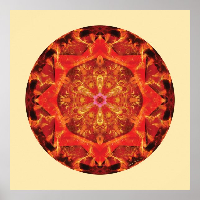 Mandalas from the Heart of Transformation, No. 7 Poster (Front)