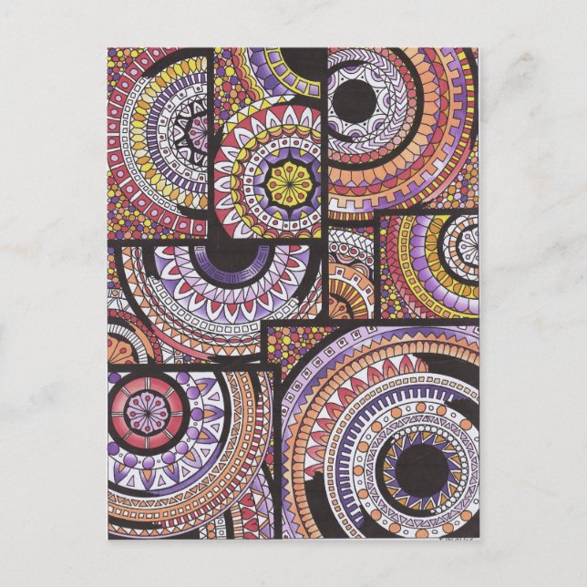 Mandalas GraphiZen Postcard (Front)