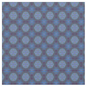 Mandalas in mix Blue repeat patterns Fabric