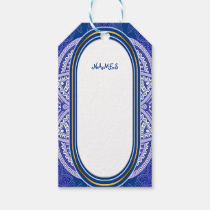 Mandalas in mixed Dutch Blue Gift Tags