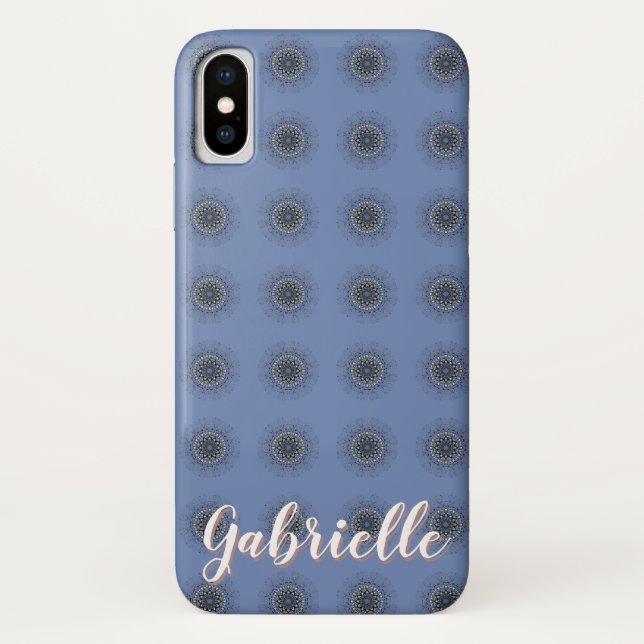 Mandalas lace indian oriental pattern background Case-Mate iPhone case (Back)