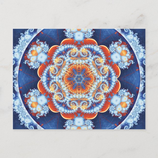 Mandalas of Forgiveness and Release 6 Poster Postcard (Front)