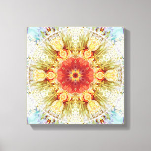 Mandalas pendant des périodes de toile enveloppé