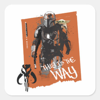Mandalorian and Grogu - This is the Way Square Sticker