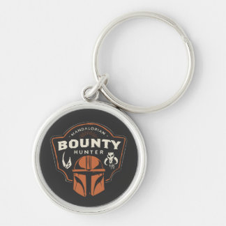 Mandalorian Bounty Hunter Sketched Badge Keychain
