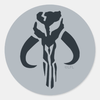 Mandalorian Symbol Classic Round Sticker