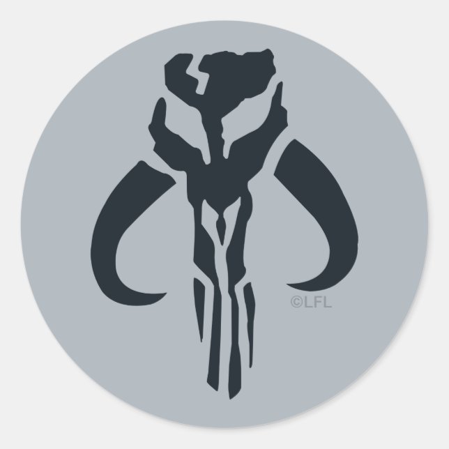 Mandalorian Symbol Classic Round Sticker (Front)