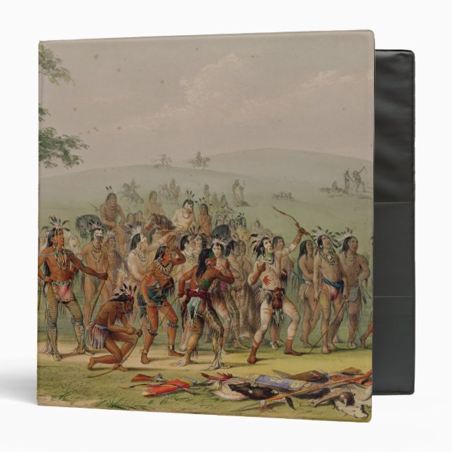 Mandan Archery Contest, c.1832 Binder (Front/Inside)