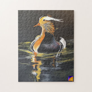 Mandarin Canard fine art nature puzzle