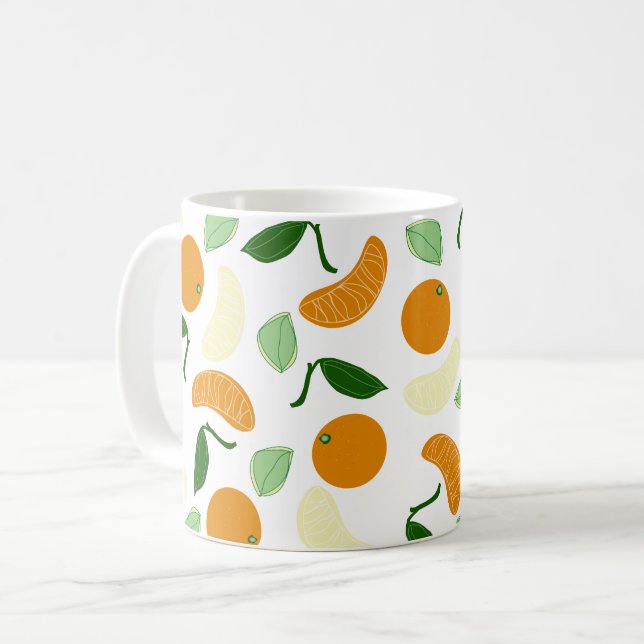 Mandarin Citrus  Coffee Mug (Front Left)