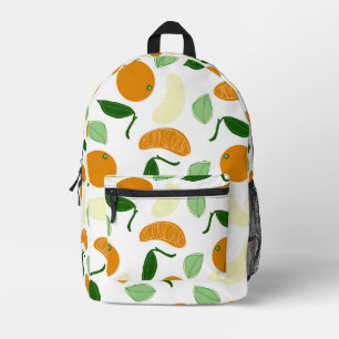 Mandarin Citrus Printed Backpack