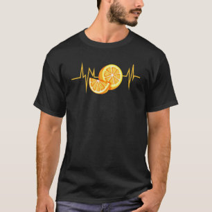Mandarin Clementine Fruit Hebeat Ecg Vegan T-Shirt