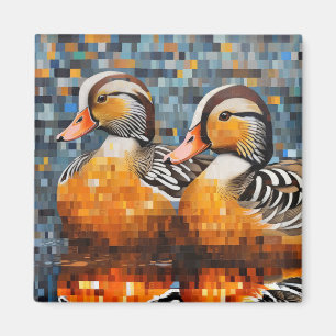 Mandarin Duck Animal Bird Art Decor  Magnet