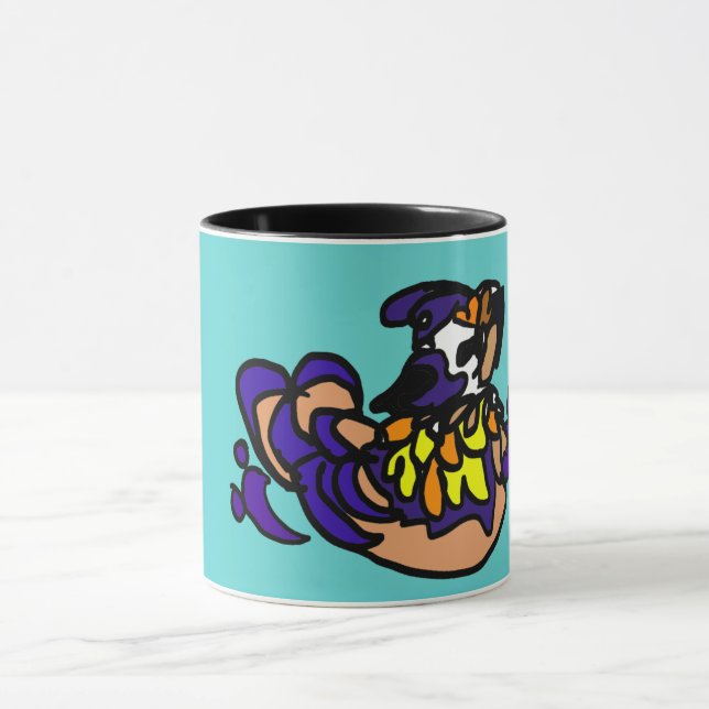 Mandarin duck art mug (Center)
