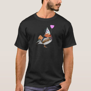Mandarin Duck Bird Party Birdwatcher Animal Biolog T-Shirt