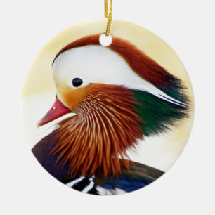 Mandarin Duck Ceramic Ornament