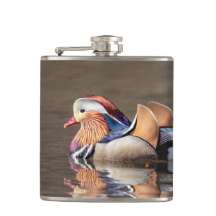 Mandarin Duck Hip Flask