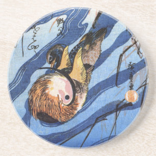 Mandarin Duck, Hiroshige Coaster