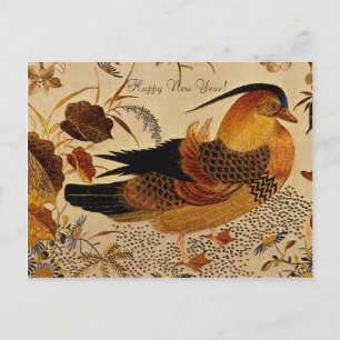 Mandarin Duck Holiday Postcard