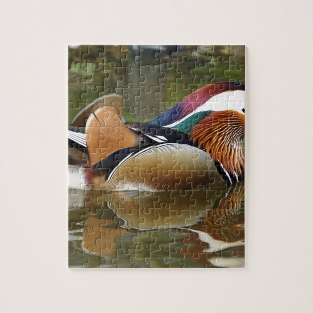 mandarin duck jigsaw puzzle (Vertical)