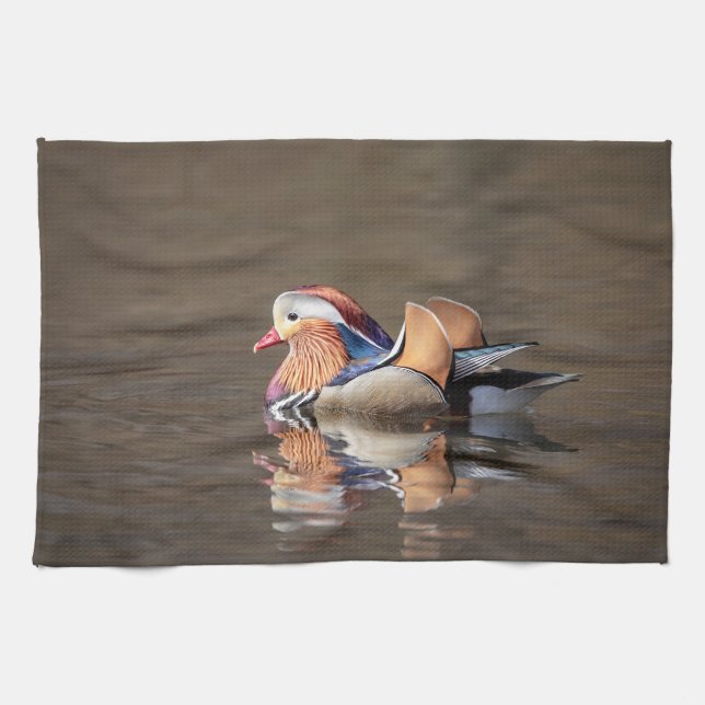 Mandarin Duck Kitchen Towel (Horizontal)