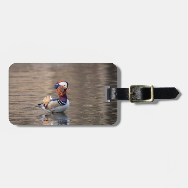 Mandarin Duck Luggage Tag (Front Horizontal)