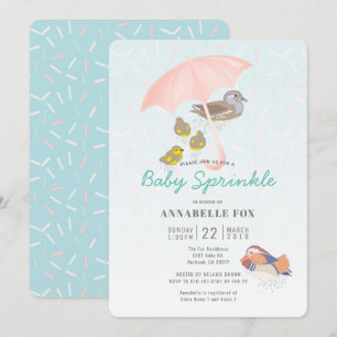 Mandarin Ducks Baby Sprinkle Shower Invitation