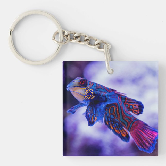 Mandarin Goby Fish Keychain (Front)
