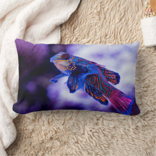 Mandarin Goby Fish Lumbar Pillow