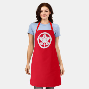 Mandarin orange in a circle apron