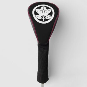 Mandarin orange in a circle golf head cover