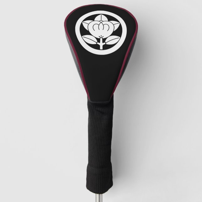 Mandarin orange in a circle golf head cover (Front)