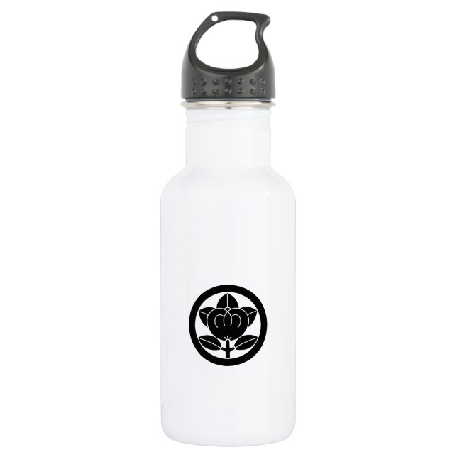 Mandarin orange in circle 532 ml water bottle (Front)
