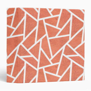 Mandarin orange mosaic pattern binder