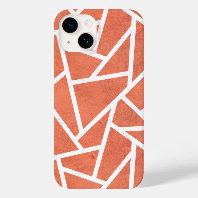 Mandarin orange mosaic pattern Case-Mate iPhone case (Back)
