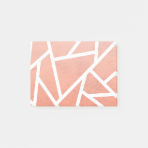 Mandarin orange mosaic pattern post-it notes