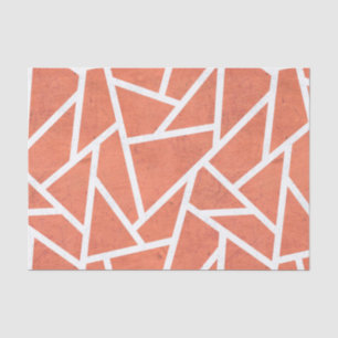 Mandarin orange mosaic pattern tissue paper