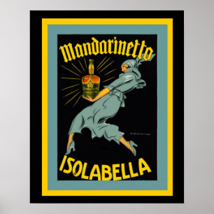Mandarinetto Isolabella Poster Annonce Vintage