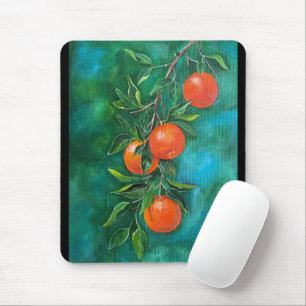 Mandarins on a Winter's Night by Alfred Fox Mouse Pad