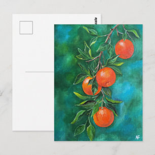 Mandarins on a Winter's Night by Alfred Fox Postcard