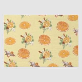 Mandarins Pattern Tissue Paper