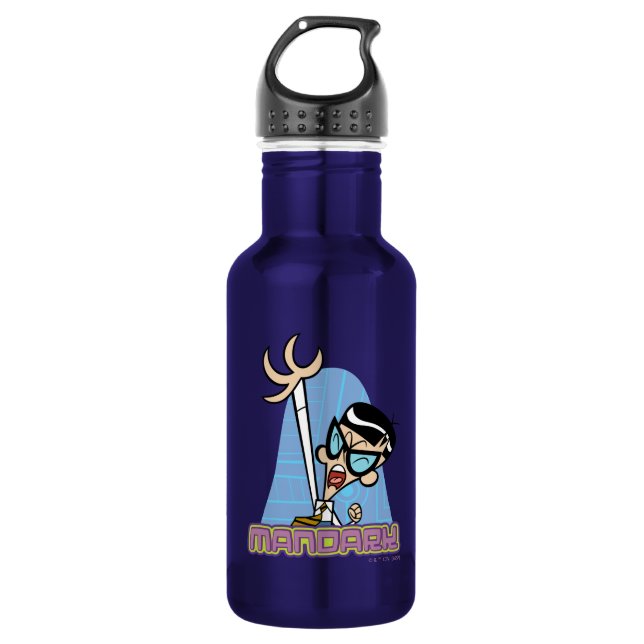Mandark Character Name Graphic 532 Ml Water Bottle (Front)