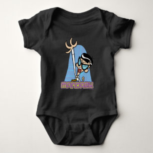 Mandark Character Name Graphic Baby Bodysuit