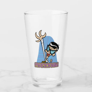 Mandark Character Name Graphic Glass