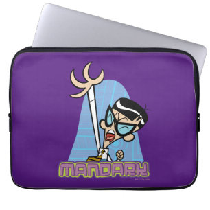 Mandark Character Name Graphic Laptop Sleeve