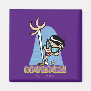 Mandark Character Name Graphic Magnet