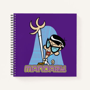 Mandark Character Name Graphic Notebook